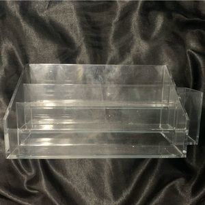 NWOT | 3 Tiered Acrylic Nail Polish Holder Stand with Side Slot for Files/Tools